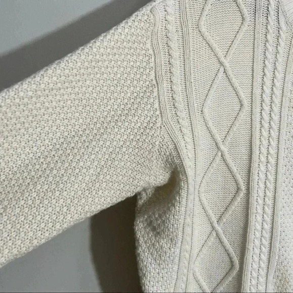 BDG knitted elbow patch ivory sweater Small - Picture 4 of 7